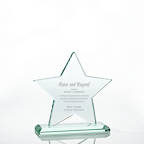 View larger image of Premium Jade Glass Trophy - Star